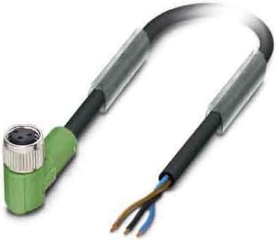 Produktbild Phoenix Contact 1694169 Sensor-/Aktuatorkabel 10 m (SAC-3P-10,0-PUR/M 8FR)