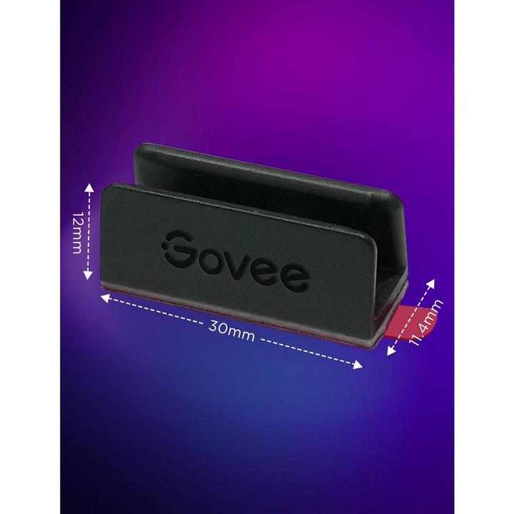 Actual product image Govee Neon Rope Light 2 Bracket - 20 pcs- Black