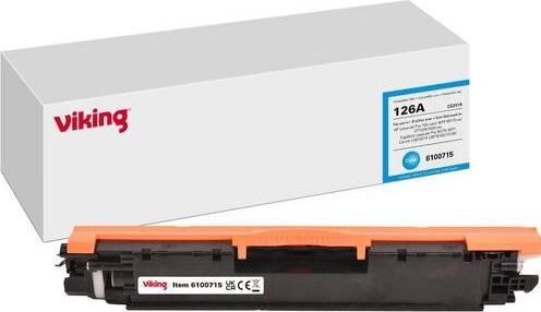 Image du produit Viking Cartouche de toner Compatible HP 126A CE311A Cyan