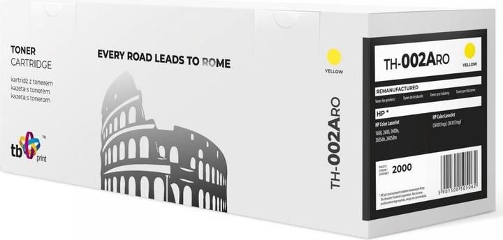 Actual product image Lenovo Toner TH-002ARO (HP Q6002A) Yellow remanufactured new OPC