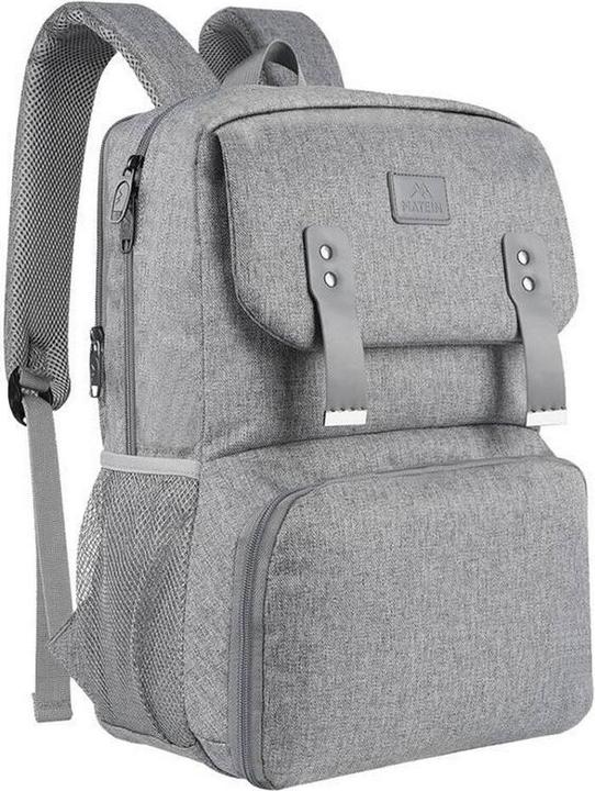 Matein Laptop Backpack / Lunch Bag 15.6" 1161 USB Grey (23 l)