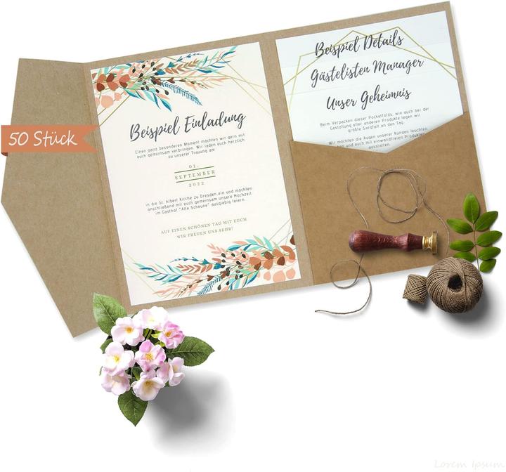 Actual product image HAVDSTEYG Wedding cards (50 pcs.)