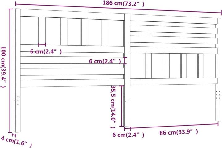 Image du produit VidaXL Kipper (186 x 4 x 100 cm)