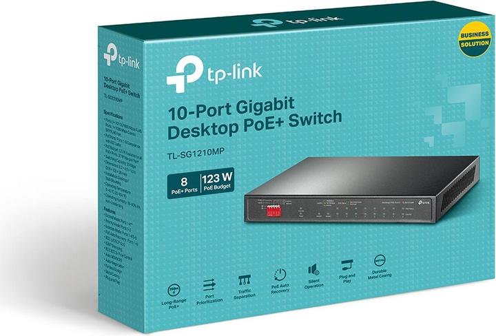 Actual product image TP-Link TL-SG1210MP (9 Ports)