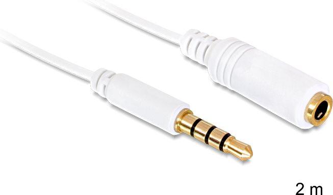 Produktbild Delock 3.5mm Klinke – 3.5mm Buchse (2 m, 3.5mm Klinke (AUX))