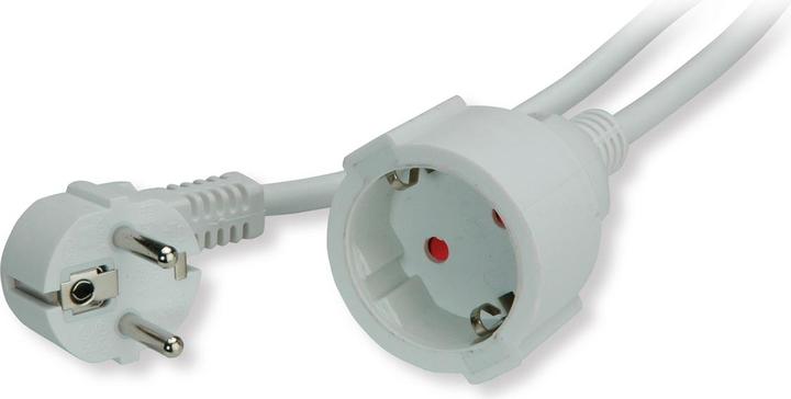 Produktbild Value Schutzkontakt-Verlängerungskabel, 230VAC, weiss, 5,0 m (5 m, CEE 7/3)