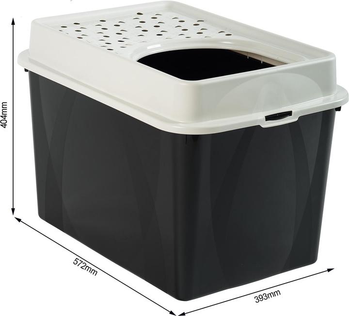 Actual product image Rotho Cat litter tray with opening BERTY (Cat litter tray open)