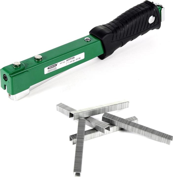 Produktbild Prebena HFPF09 Hefthammer für Heftklammern Type PF von 6 - 9 mm + PF09CNK Heftklammern Typ P