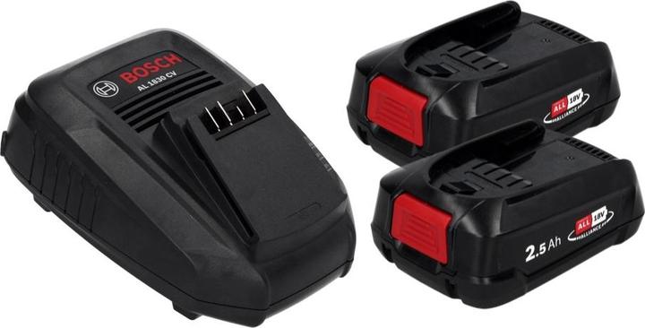Produktbild Bosch Home & Garden Starter-Set PBA 18V (2x2,5Ah) + AL 1830 CV (18 V)