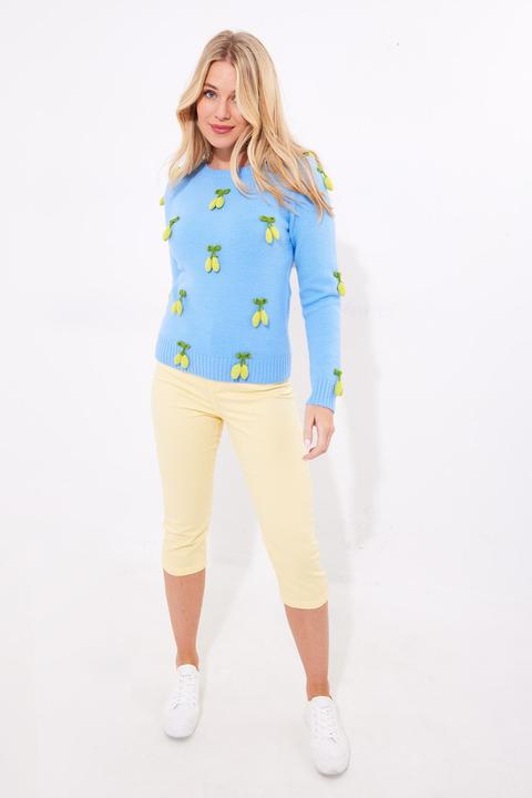 Actual product image Joe Browns 3D Lemon Knit Cardigan (38)