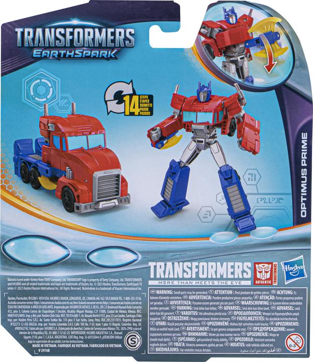 Actual product image Hasbro Transformers EarthSpark Warrior Class Optimus Prime toy
