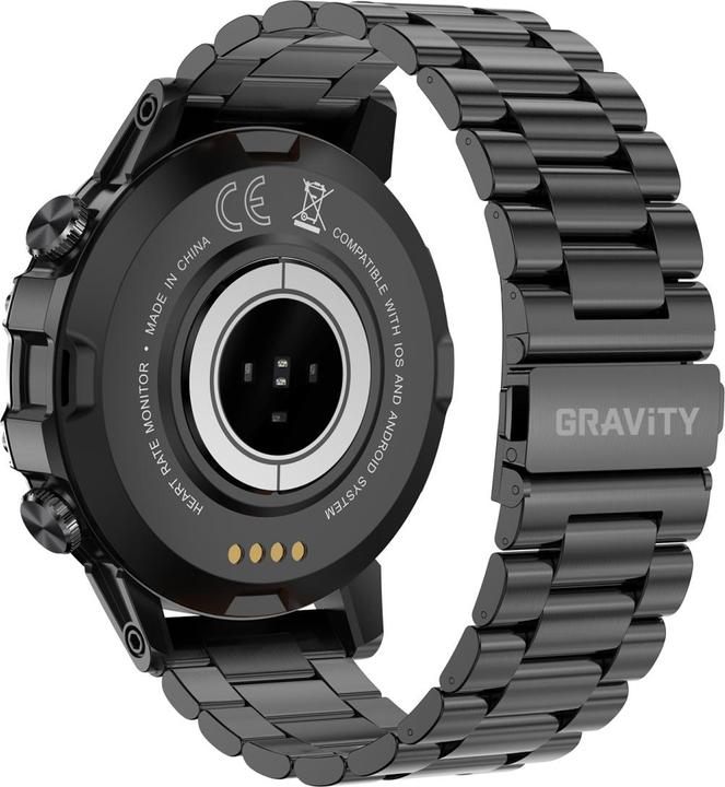 Produktbild Gravity SMARTWATCH MĘSKI GT9-2 - WYKONYWANIE POŁĄCZEŃ, CIŚNIENIOMIERZ (sg021b) (48 mm)