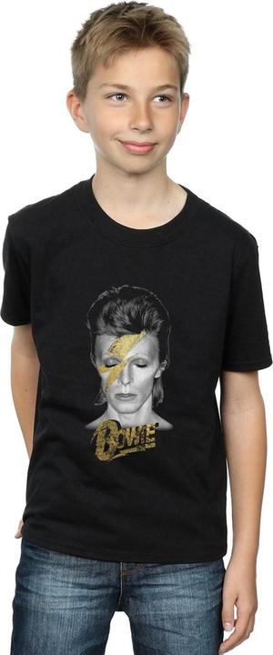 Immagine prodotto David Bowie Aladdin Sane Gold Bolt Maglietta Ragazzi (152, 158)