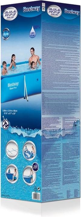 Actual product image Bestway Swimming Pool Steel Pro Rectangular (300 x 201 x 66 cm)