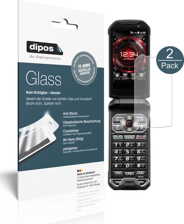 Immagine prodotto Dipos Pellicola Protettiva Anti-Shock (2 Pezzo/i, Kyocera Torque X01)