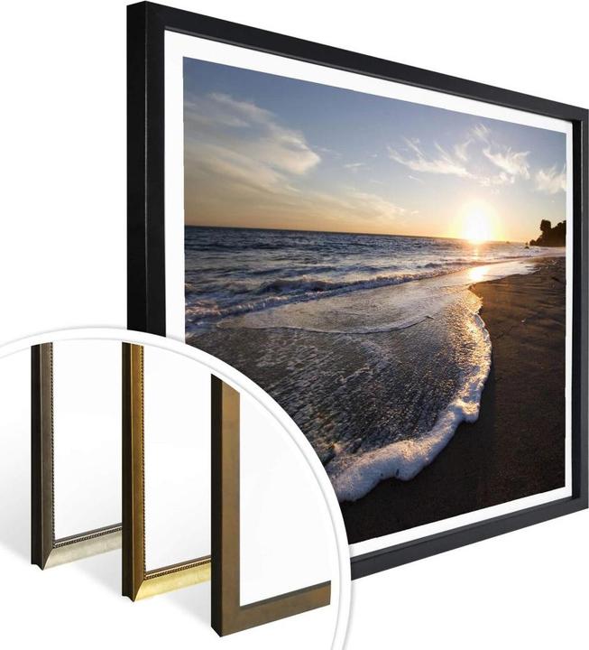 Image du produit Trenddeko Coucher de soleil sur la mer (100 x 80 cm)