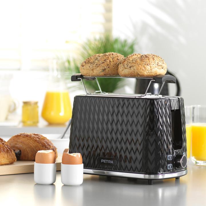 Produktbild Petra Chevron 2 Slice Toaster Black (EU-Stecker)