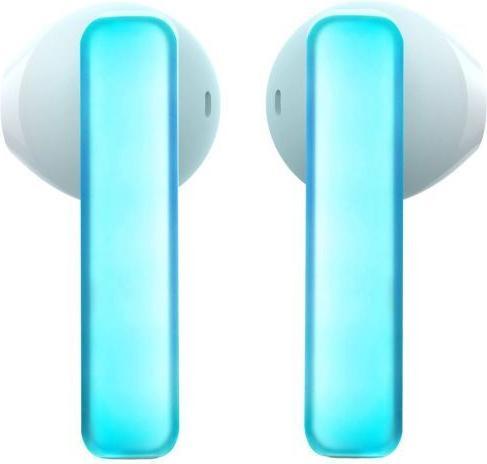 Actual product image Joyroom TWS JR-TC1 IceLens Series wireless headphones with LED lights - white (120 h, Cable)