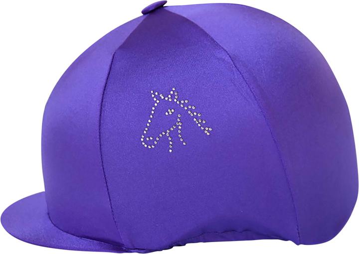 Produktbild Capz Diamondz Pferdekopf Lycra Reithelm Cover (One Size)