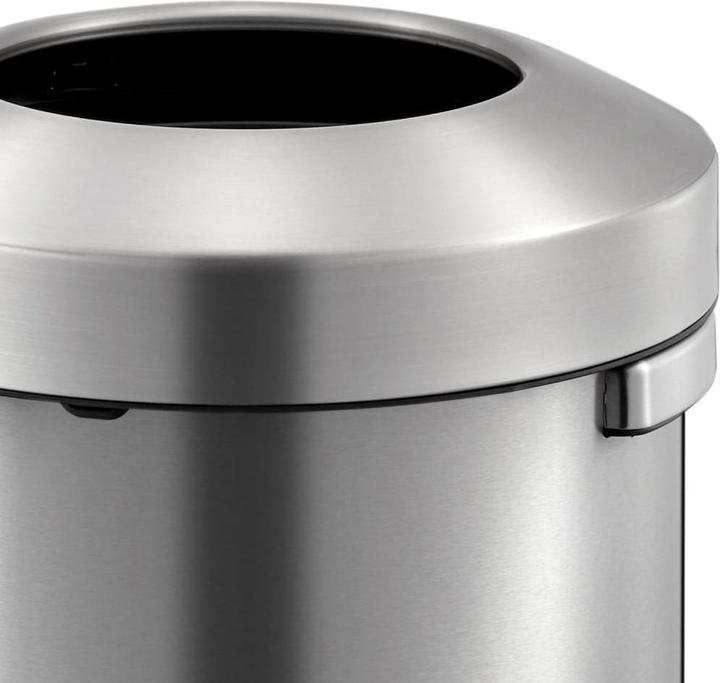 Produktbild EKO Mülleimer Urban Bin Edelstahl matt 90 Liter stilvoller offener Abfallsammler aus gebürstetem Ed (90 l)