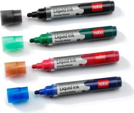 Produktbild Nobo Liquid Ink Boardmarker (Mehrfarbig, 3 mm, 6 x)