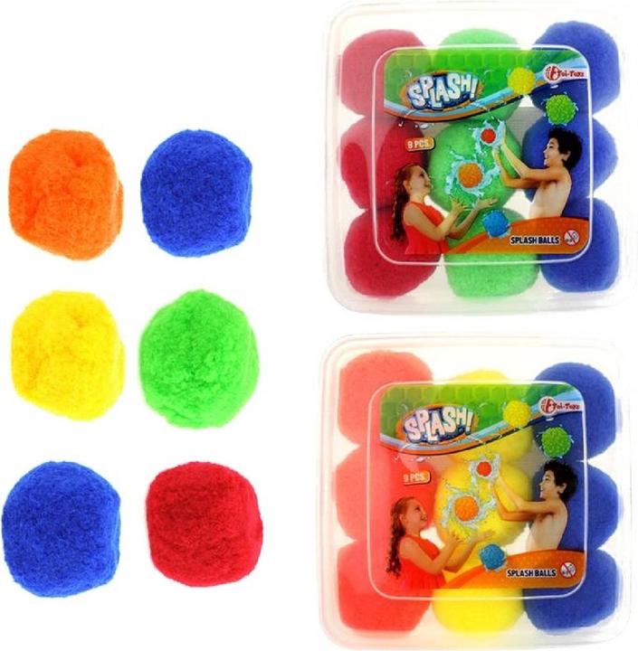 Immagine prodotto Toi-Toys Palloni d'acqua riutilizzabili Splash - Set di 9 palloni d'acqua in scatola di cartone - Ø