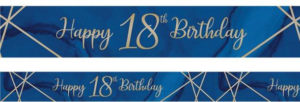 Produktbild Creative Party Geburtstagsbanner "18 Jahre" Marineblau und Gold