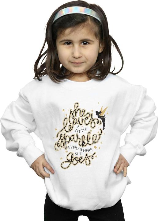 Actual product image Disney Girls Tinkerbell Stars Sweatshirt (116)
