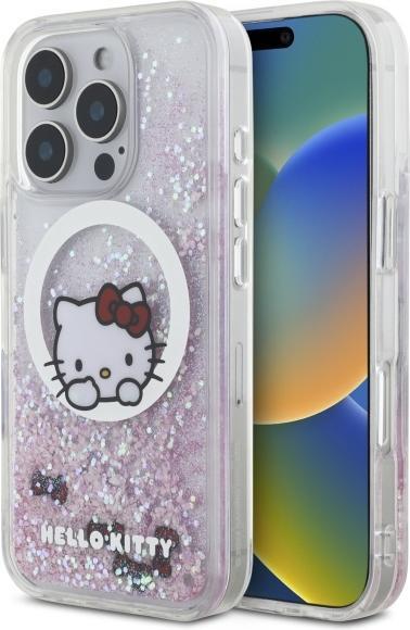 Produktbild Hello Kitty HKHMP16XLSWKH iPhone 16 Pro Max 6.9" biały/white hardcase Liquid Glitter Sweet Kitty B (Apple iPhone 16 Pro Max)
