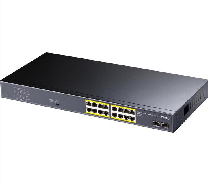 Produktbild Cudy GS1020PS2 network switch Gigabit Ethernet (10/100/1000) Power over Ethernet (PoE) Black (18 Ports)