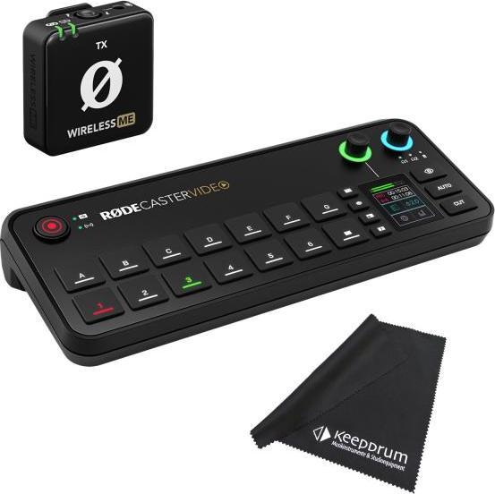 RØDE Rodecaster video production console with WIME TX microphone