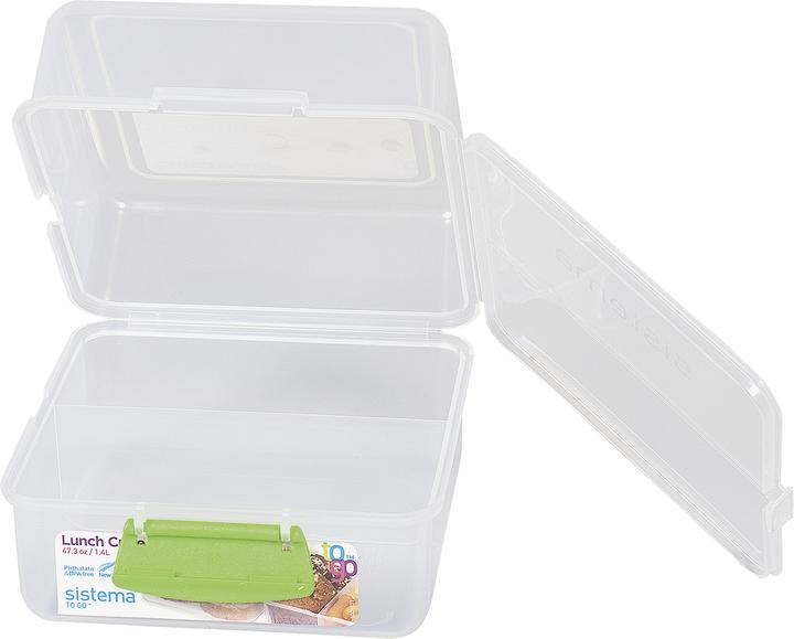 Image du produit Sistema Lunchbox Cube to go 3 compartiments 14,5x15x9,6cm couleurs assorties