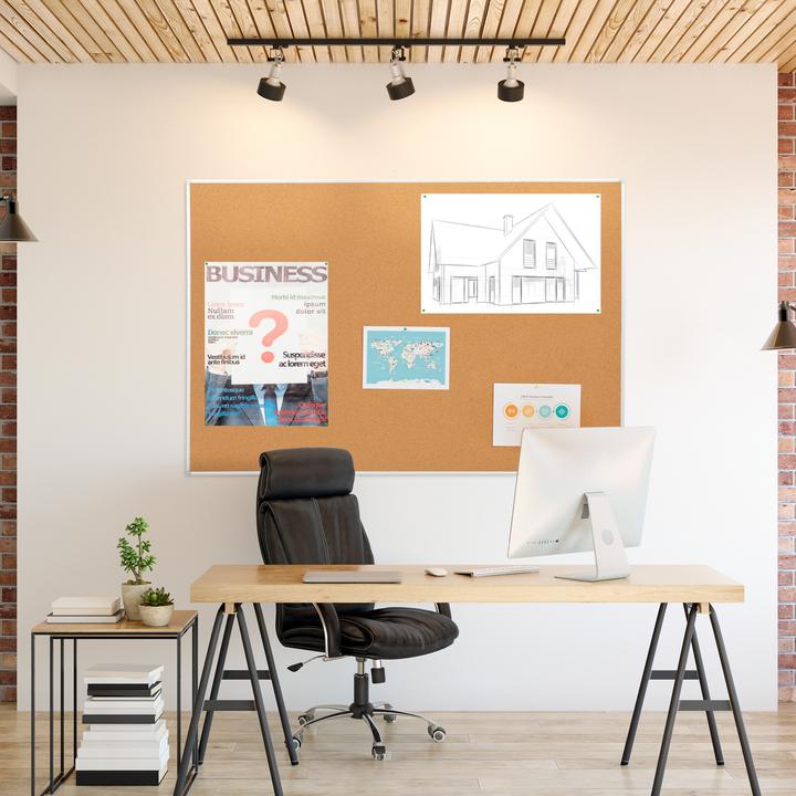 Produktbild Relaxdays Pinnwand Kork (Pinnwand, 150 x 1.5 x 100 cm)