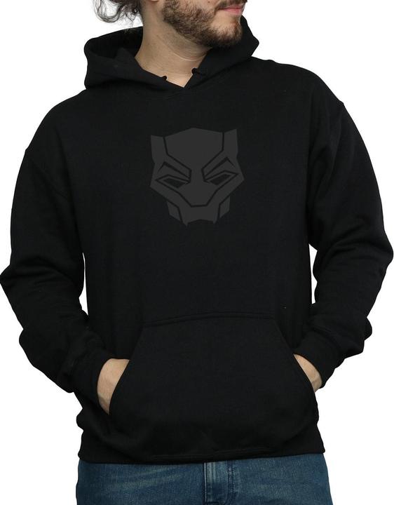 Immagine prodotto Felpa da uomo con cappuccio Black Panther Black On Black (M)
