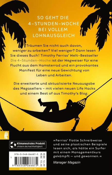 Produktbild Die 4-Stunden-Woche (Deutsch, Timothy Ferriss, 2022)