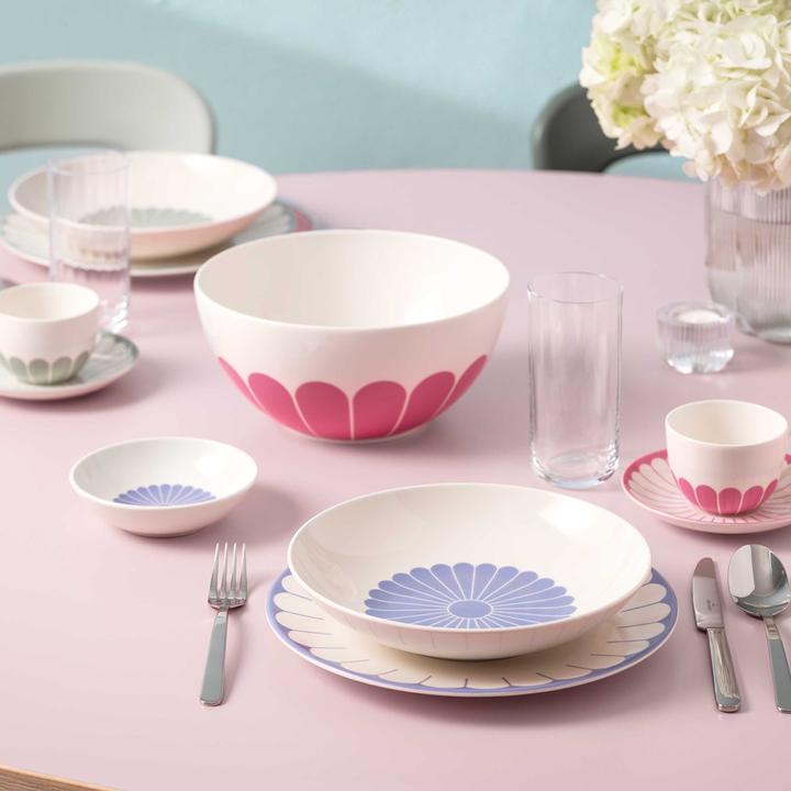 Actual product image Villeroy & Boch Fleur Couleur Kaffeetassen mit Untertassen (160 ml, 6 x)
