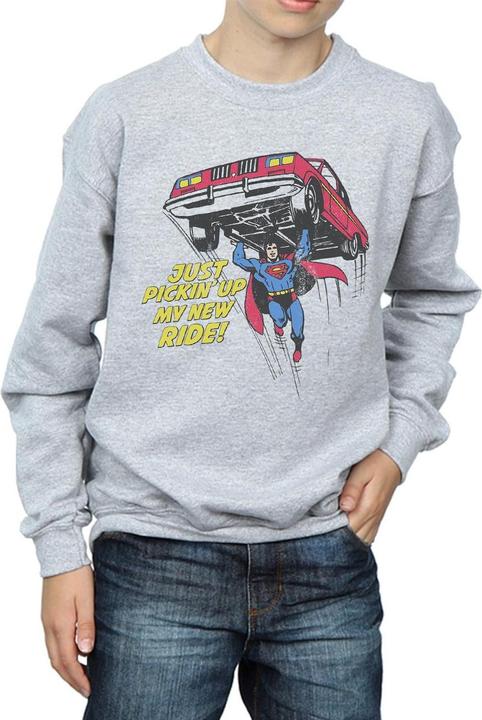 Actual product image Boys Superman New Ride Sweatshirt (140, 146)