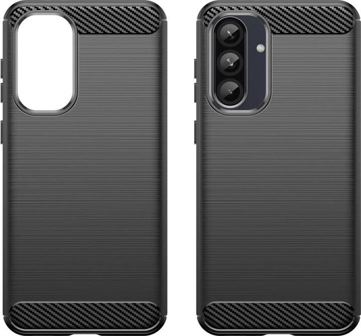 Actual product image Cover-Discount Galaxy A36 / A56 5G - Metall Carbon Look Hülle (Samsung Galaxy A56, Samsung Galaxy A36)