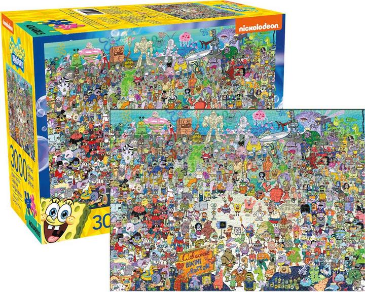 Actual product image Aquarius Bob l'éponge puzzle Bikini Bottom (3000 pièces) (3000 pieces)