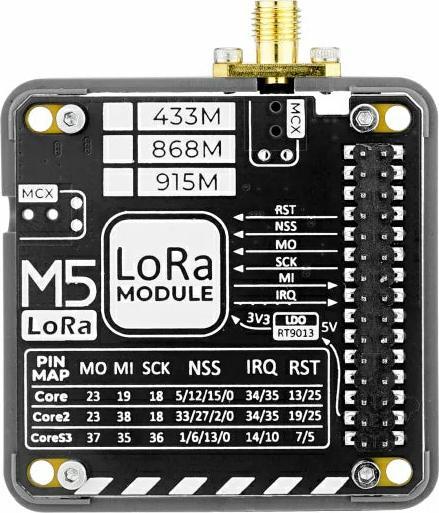 Actual product image M5Stack LoRa 868MHz module V1.1 with antenna