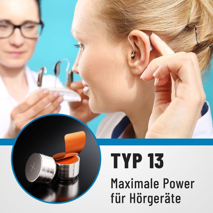 Actual product image Absina PR48 Hearing aid battery ZA 13 zinc-air 1.4 V 6 pcs. (6 pcs., ZA13 GP)