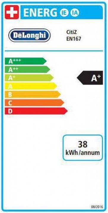 Label énergétique De'Longhi Nespresso CitiZ (NESPRESSO Original)