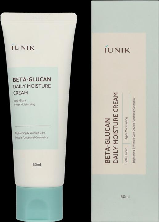 Immagine prodotto iUNIK Beta-Glucano Vegan Crema Idratante Leggera e Profonda 60ml (60 ml, Crema da giorno)