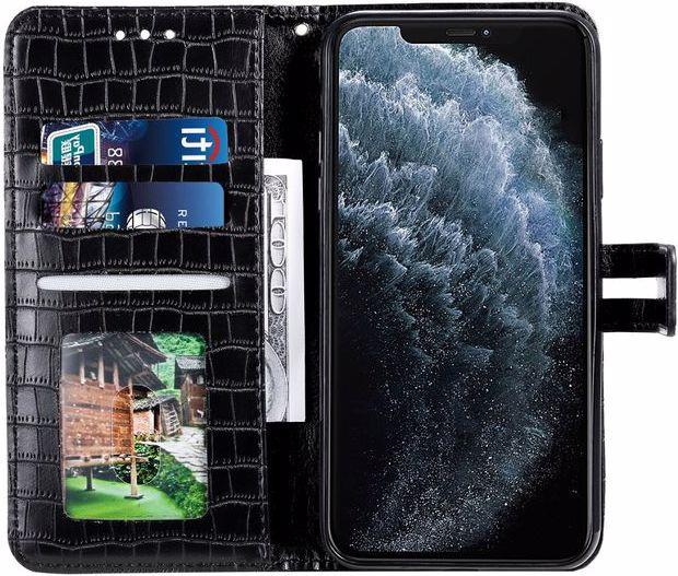 Immagine prodotto MU Style Custodia a libro in pelle con motivo a coccodrillo (Apple iPhone 13 Pro)