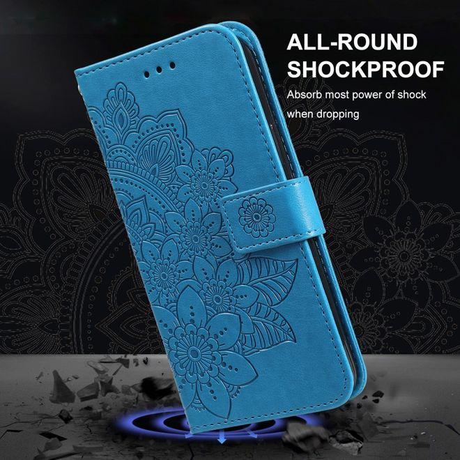 Actual product image Hat Prince Leather book cover sleeve with floral pattern (Apple iPhone 13 Pro Max)
