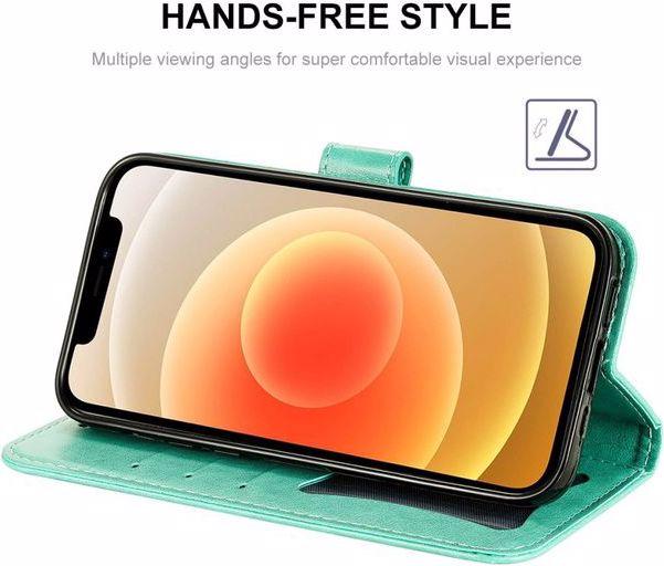 Actual product image Hat Prince Leather book cover sleeve with floral pattern (Apple iPhone 13 Pro Max)