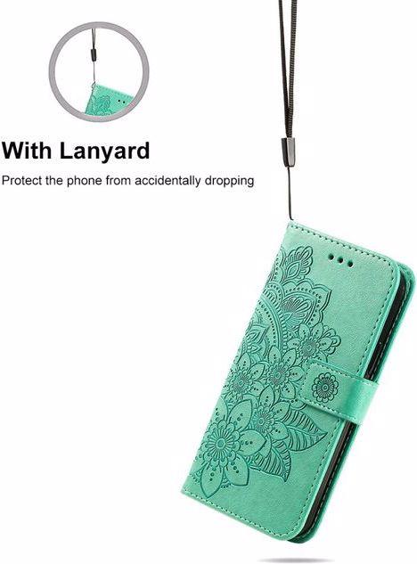 Actual product image Hat Prince Leather book cover sleeve with floral pattern (Apple iPhone 13 Pro Max)