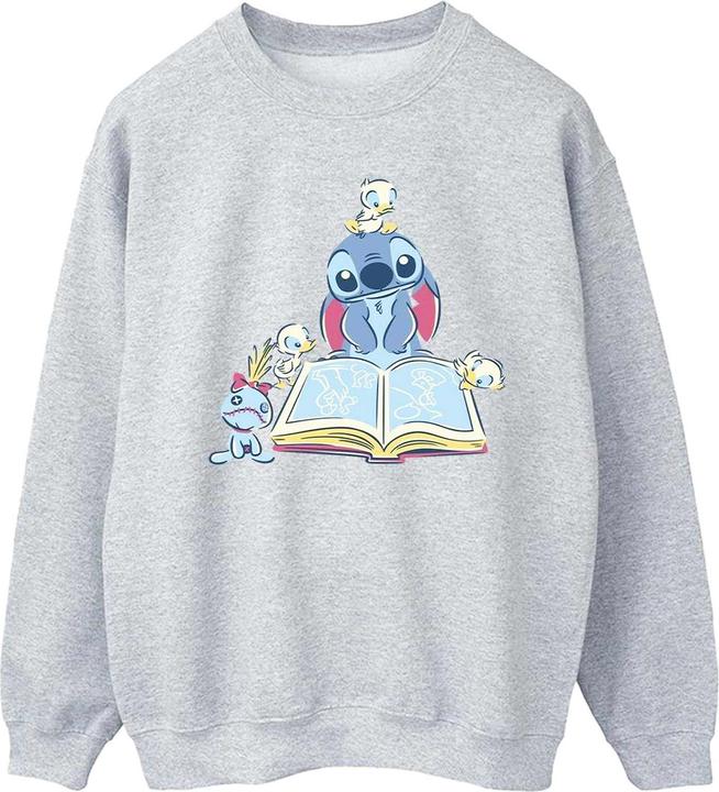 Immagine prodotto Disney Lilo & Stitch Reading A Book Felpa Uomo (M)