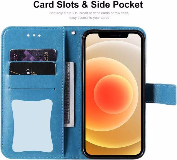 Actual product image Hat Prince Leather book cover sleeve with floral pattern (Apple iPhone 13 Pro Max)