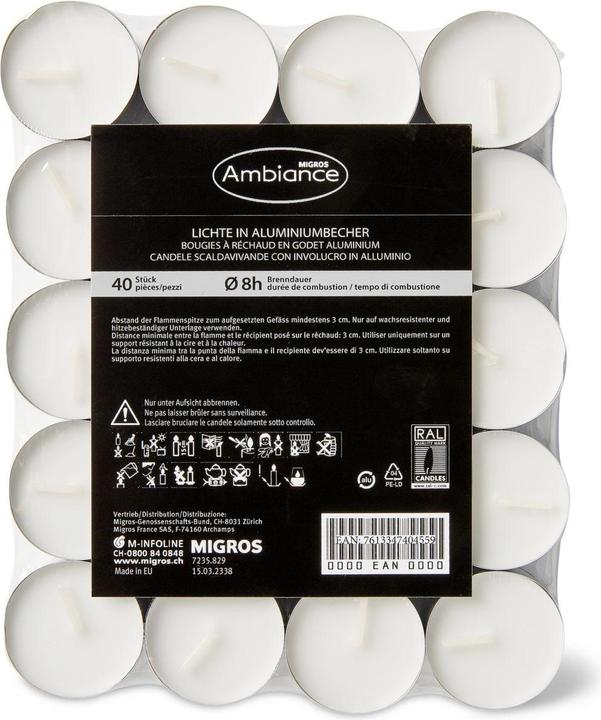 Migros Ambiance Bougies d'allumage (40 pcs)